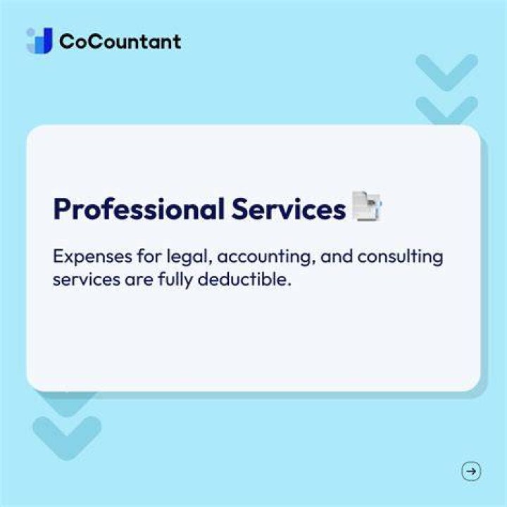 Are consulting services deductible?