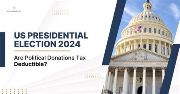 Are election campaign donations tax deductible?