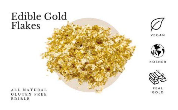 Are gold flakes on food real gold?