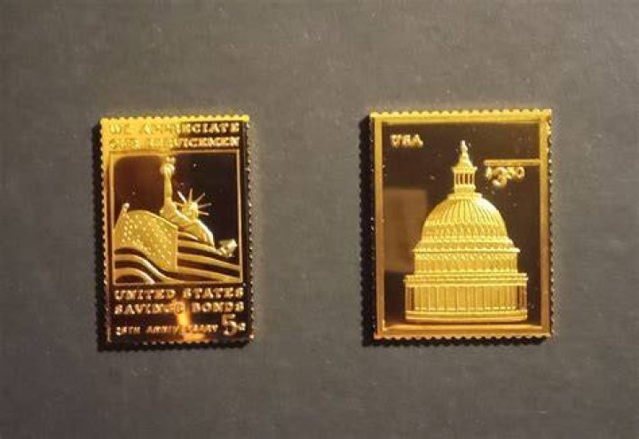 Are Golden replicas of United States stamps worth anything?