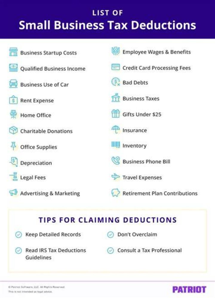 Are there any tax deductions for a small business?