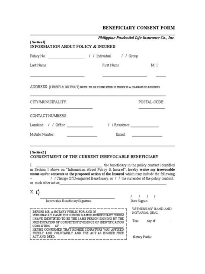 Can a beneficiary be changed without consent?