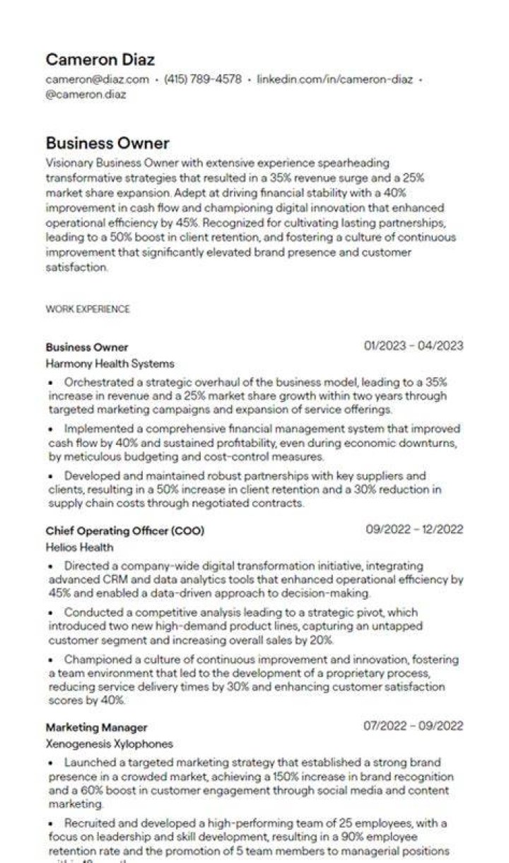 Can a business owner get a job?