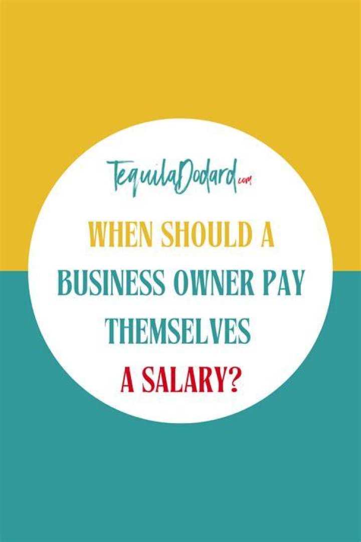 Can a business owner pay themselves a salary?