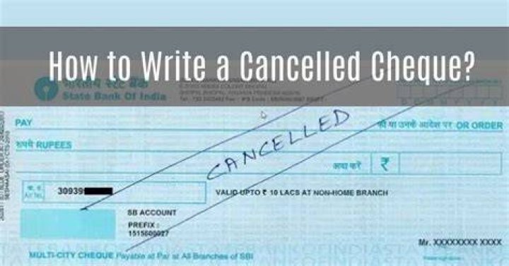 Can a Cancelled check be used as a receipt?