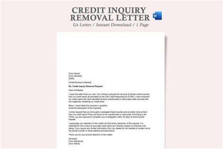 Can a company remove a credit inquiry?