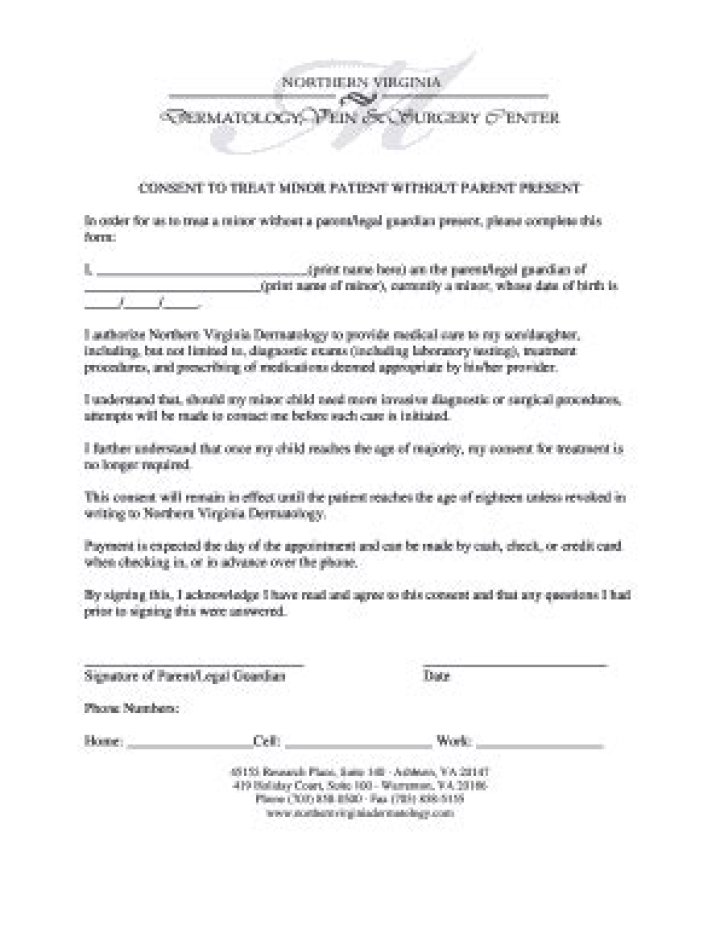 Can a doctor talk to a minor without parent present?