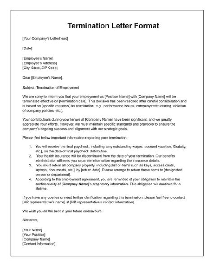 Can a job termination be withdrawn?