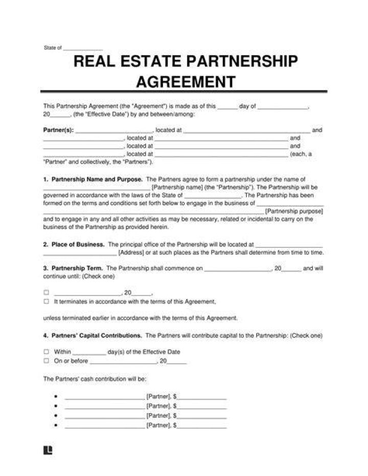 Can a partnership own a property?