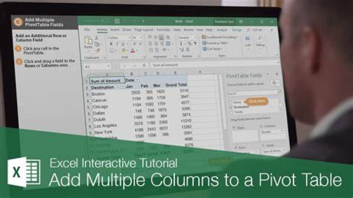 Can a pivot table pull from multiple columns?