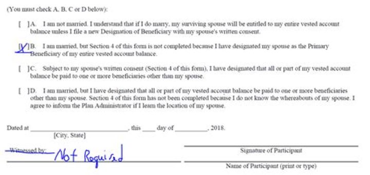Can a spouse be the beneficiary of a 401k plan?