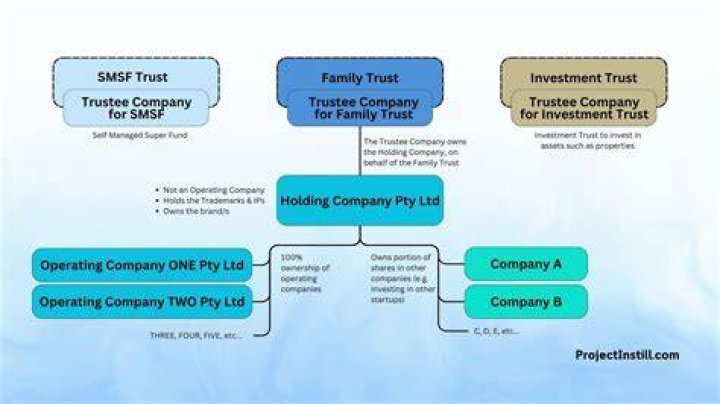 Can a trust own shares in its trustee company?