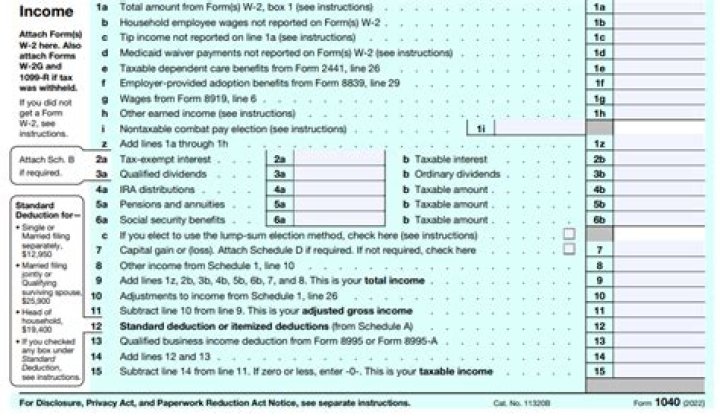 Can a US tax return be considered incorrect?