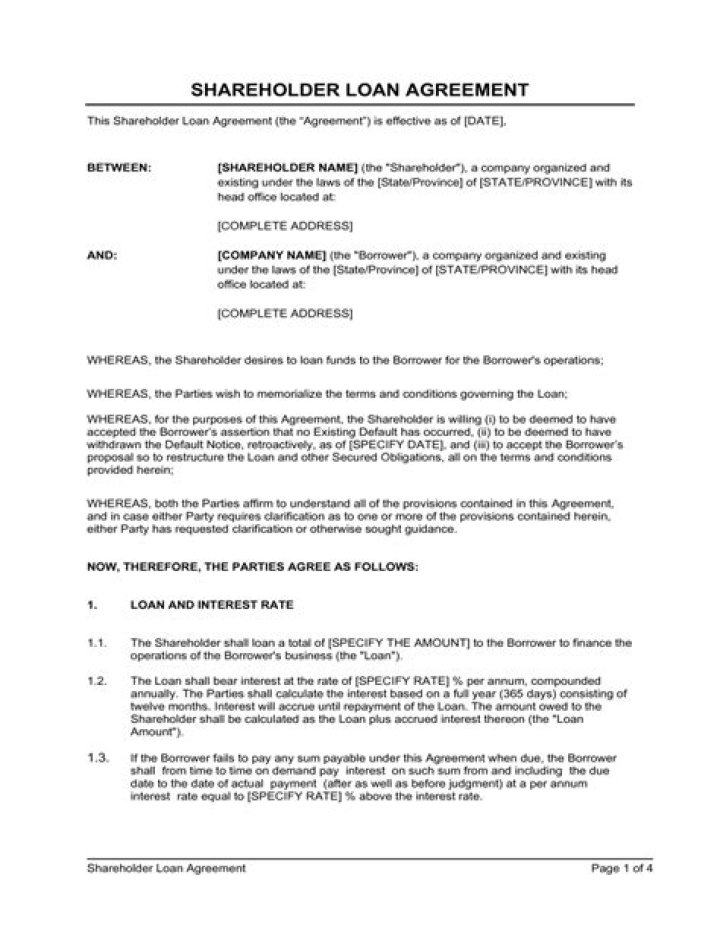 Can AC corporation loan money to a shareholder?