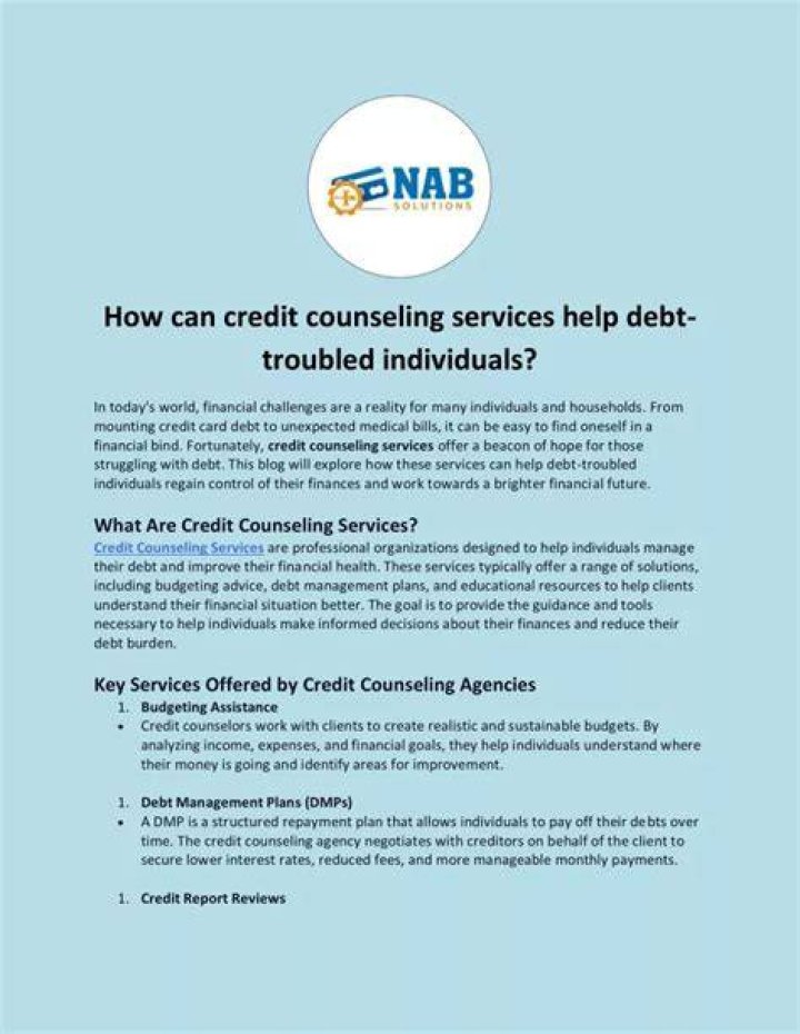 Can credit counseling help with collections?