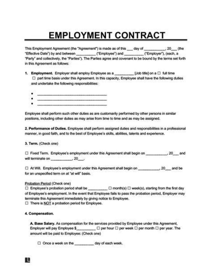 Can I be given a new contract of employment?