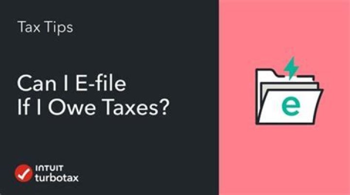 Can I file electronically if I owe taxes?