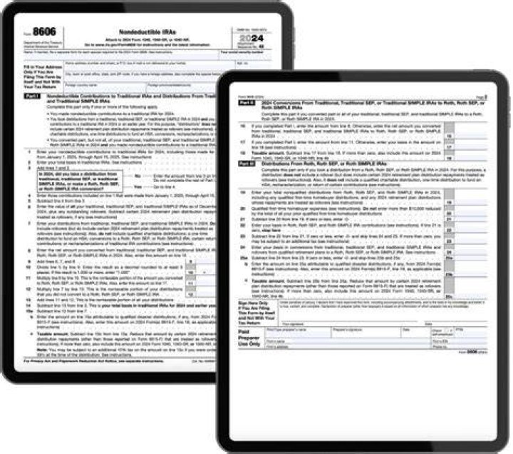 Can I file Form 8606 separately?