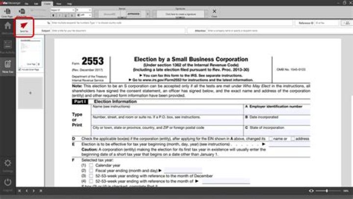 Can I submit form 2553 online?