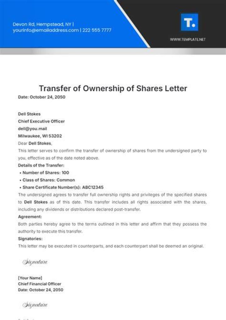 Can I transfer shares to a family member?