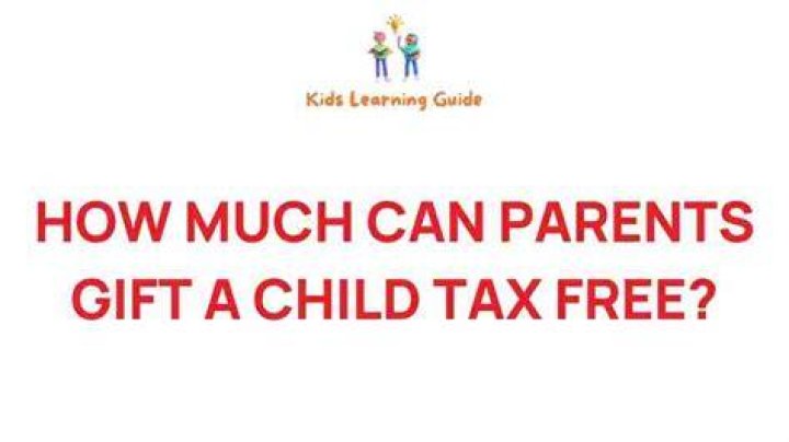 Can parents gift children tax free?