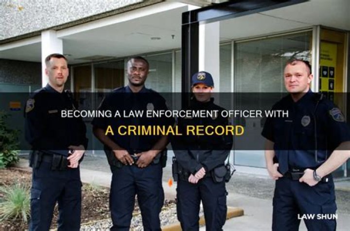Can someone with a felony become a police officer?