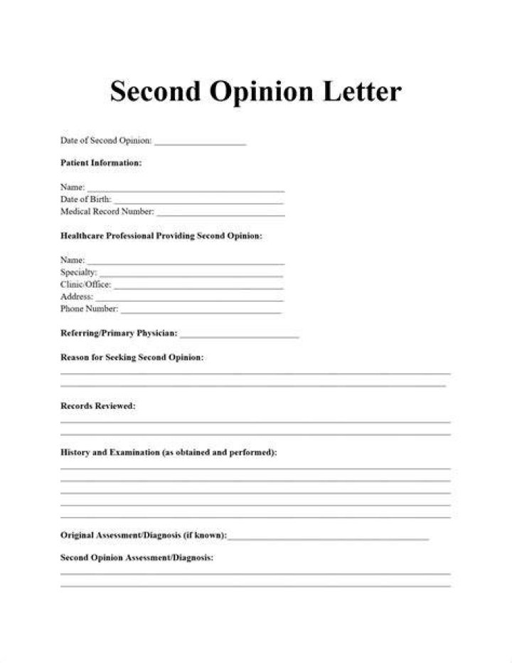 Can you ask a doctor for a second opinion?