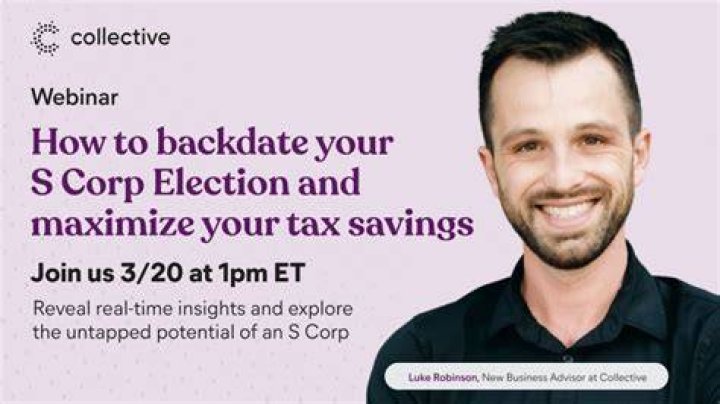 Can you backdate an S Corp?