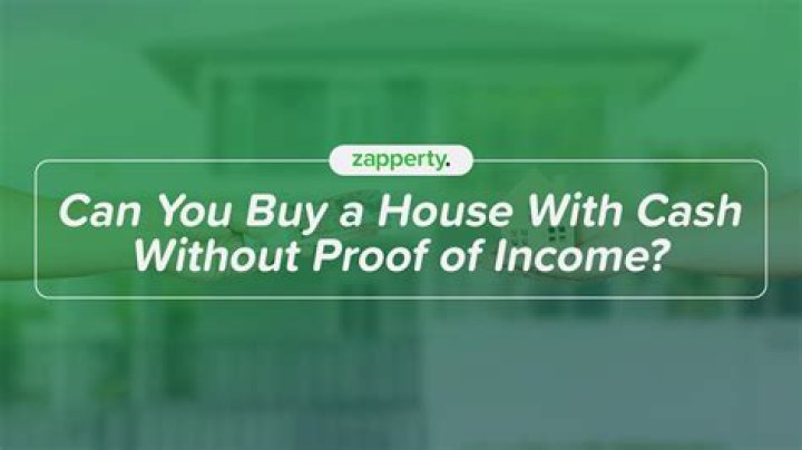 Can you buy a house without showing income?