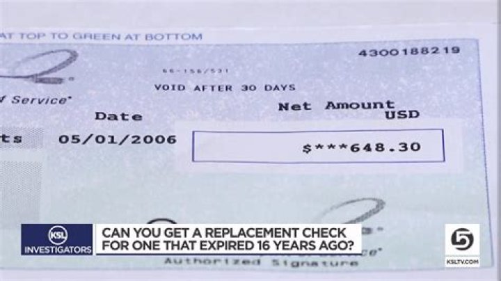 Can you cash a check from 5 years ago?