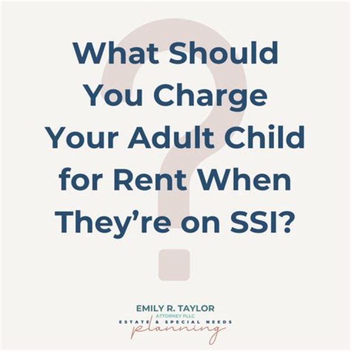 Can you charge your child on SSI rent?