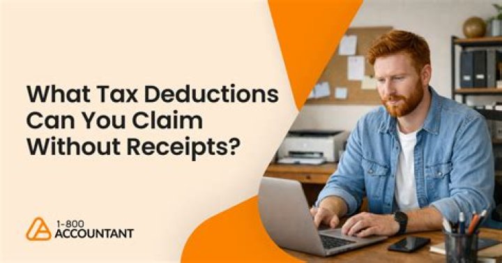Can you claim tax deductions without receipts?