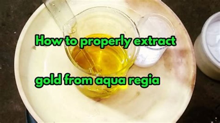 Can you extract gold from aqua regia solution?