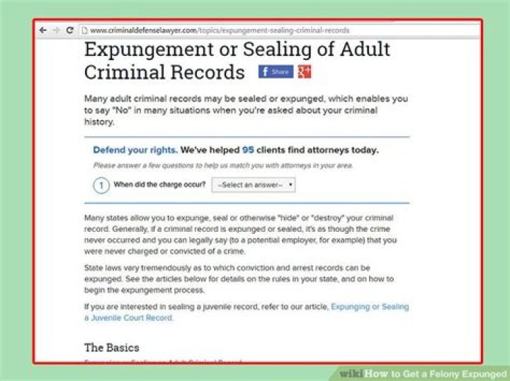 Can you get a felony drug charge expunged?