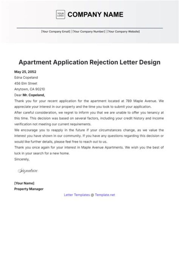 Can you get rejected from an apartment application?