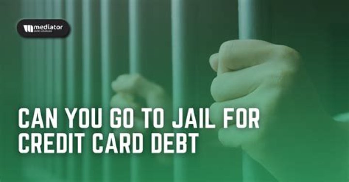 Can you go to jail for a late credit card payment?
