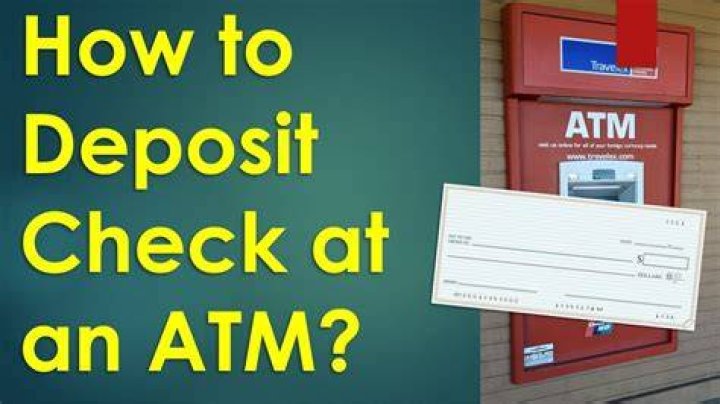 Can you make a deposit at an ATM with a check?