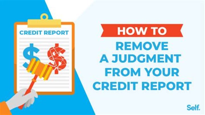 Can you remove a Judgement from your credit report?
