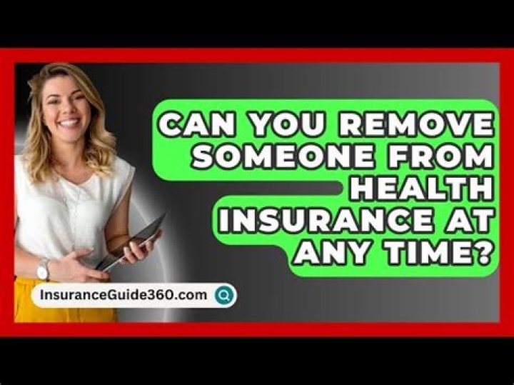 Can you remove someone from your car insurance at any time?