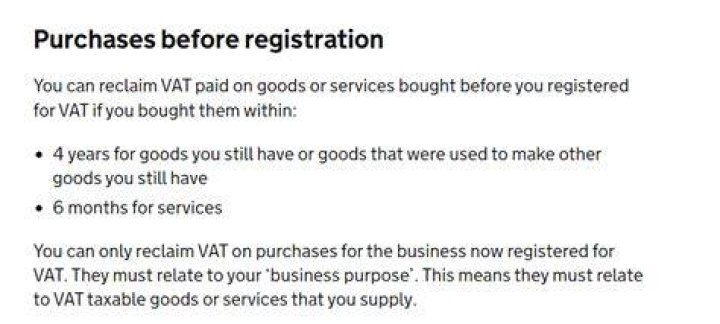 Can you retrospectively reclaim VAT?