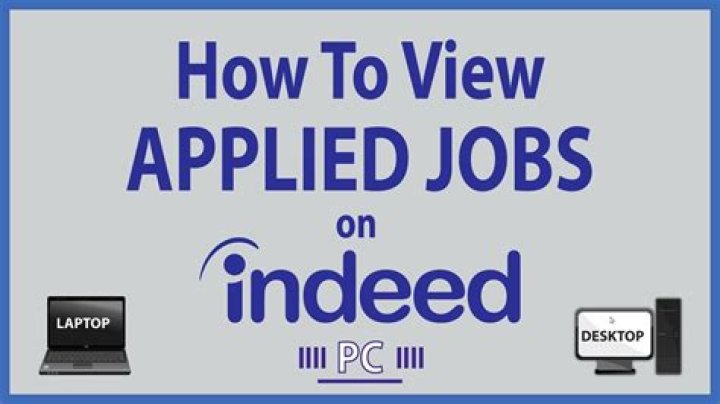 Can you see what jobs you applied for on Indeed?