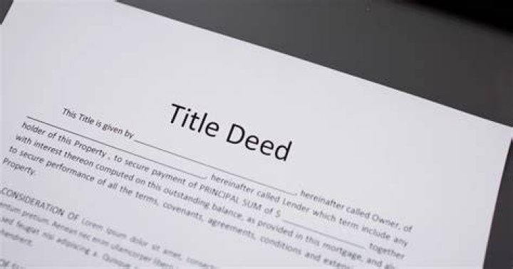 Can you split a title deed?