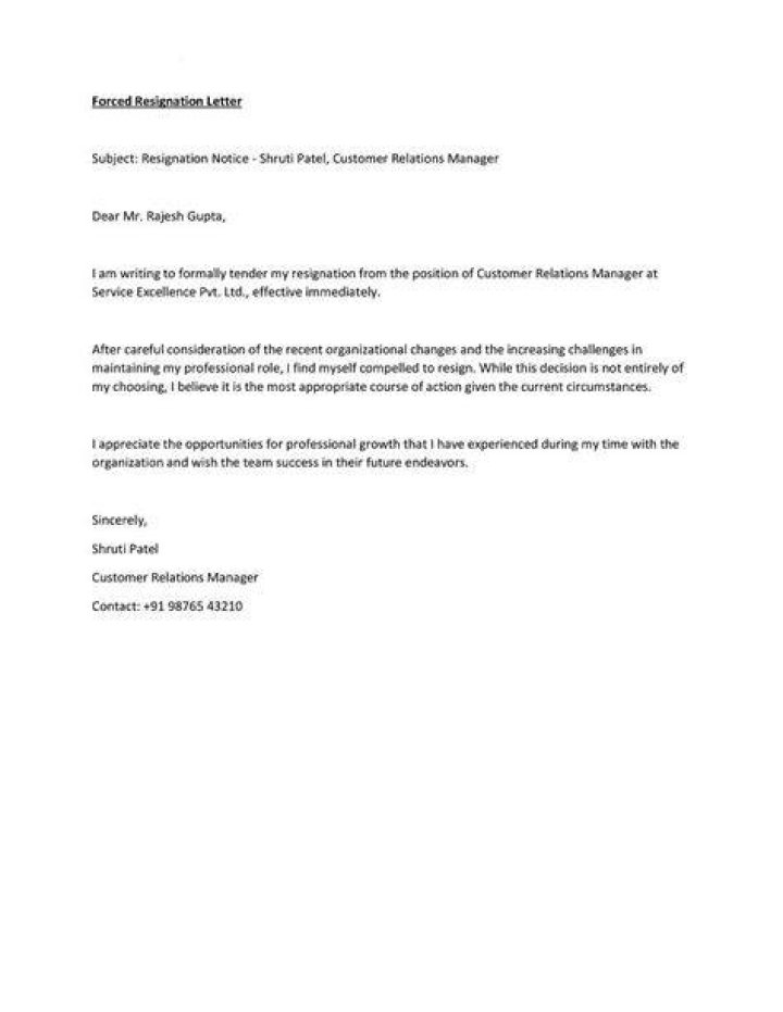 Can you sue if you are forced to resign?