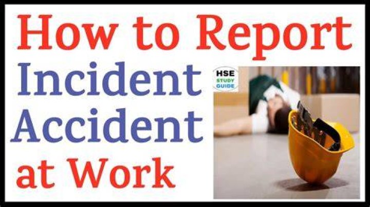 Do all accidents at work have to be reported?