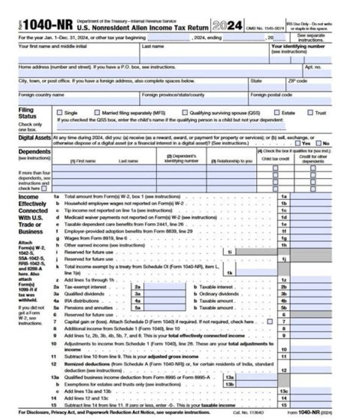 Do I need to file 1040 or 1040NR?