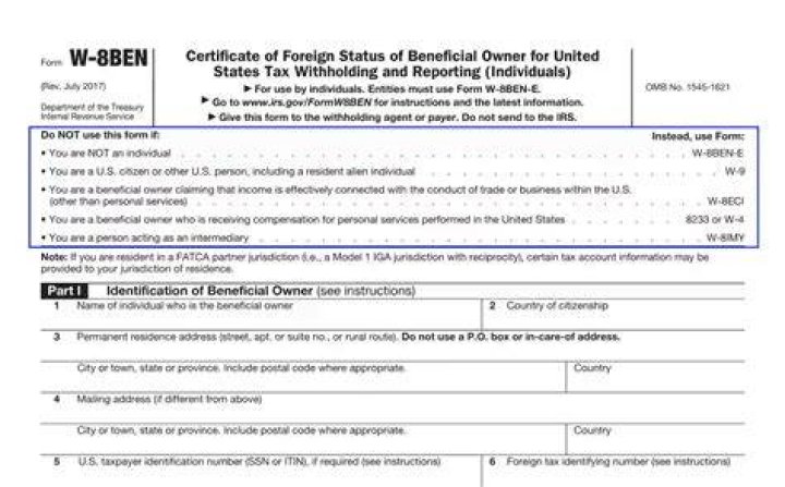 Do w-8BEN-E forms expire?