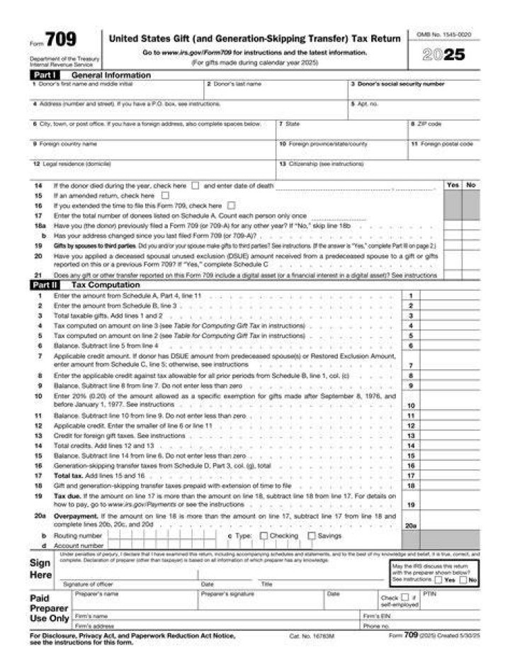 Do you have to fill out Tax Form 709?