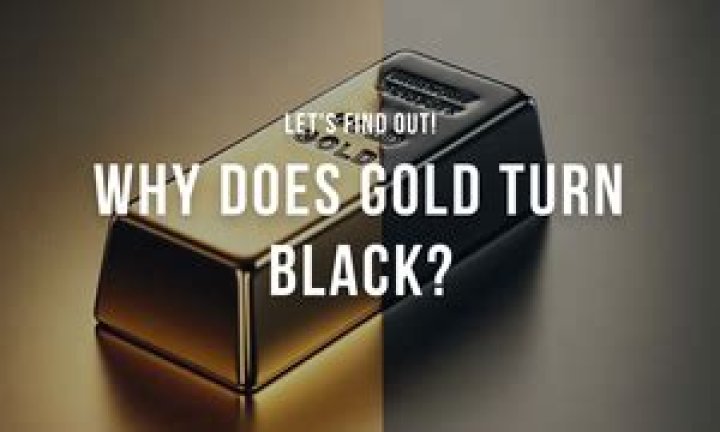 Does 10k gold turn black when burned?