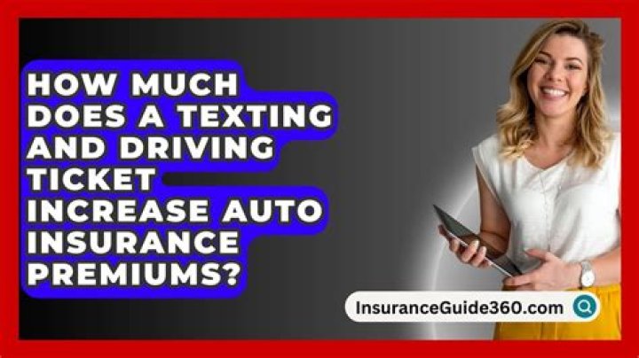 Does a texting ticket raise insurance?