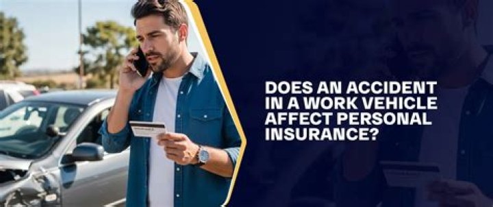 Does an accident in a company car affect personal car insurance?